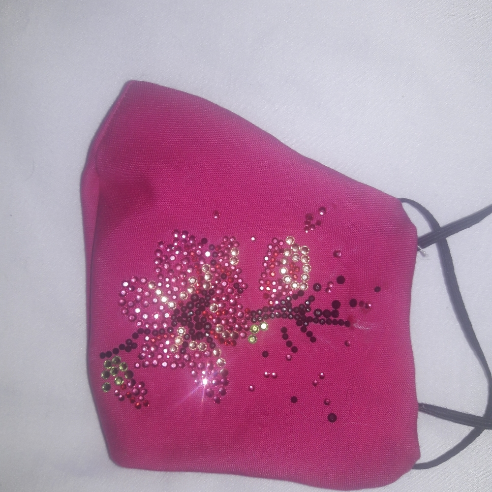 Pink face mask